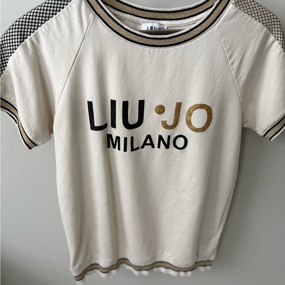 LIU•JO Milano Logo Short-Sleeve Shirt Size M - Picture 2 of 5